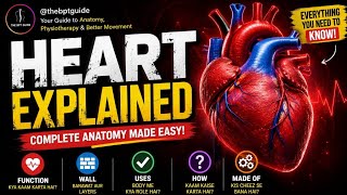 🫀 Human heart explained in the easiest way functions, anatomy & important facts ! on YouTube channel