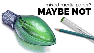 Why Markers Blend Poorly in Mixed Media Sketchbooks