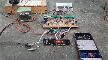 sound testing 2n3055 board with 5200 Transistor // 3055 board modified sound testing