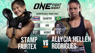 INTENSE Muay Thai Brawl 🔥 Stamp Fairtex vs. Allycia Hellen Rodrigues