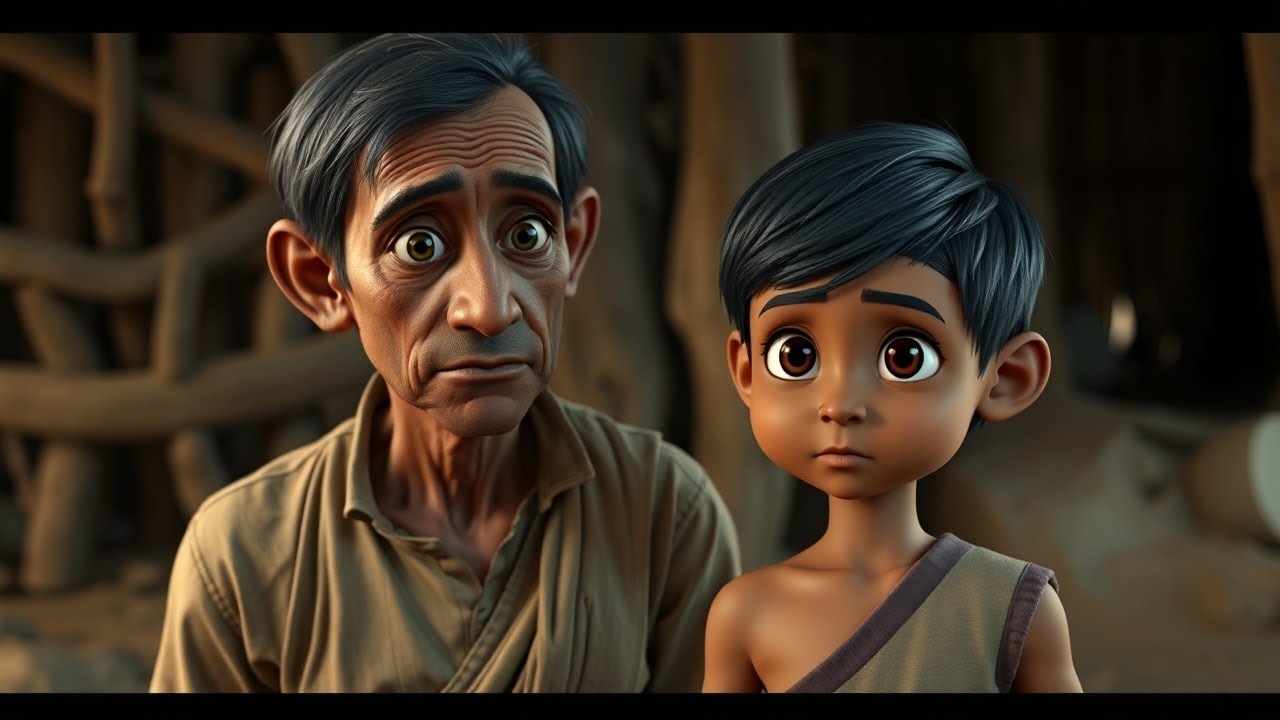 A father support emotional children poem about poverty and sacrifice moral story for kids