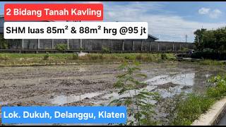 Eps 1,367 Land Plots With 2 Freehold Plots, 85M2 And 88M2, Priced At Idr 95 Million. Location Du...