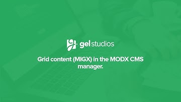 Grid content (MIGX) in the MODX CMS Manager