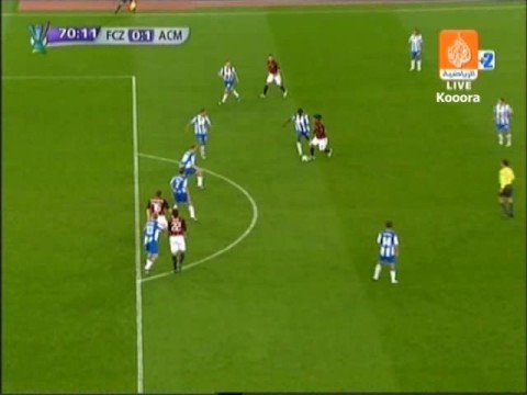 milan vs Zurch  /  0 - 1 ACMilan Ronaldinho - Shevchenko