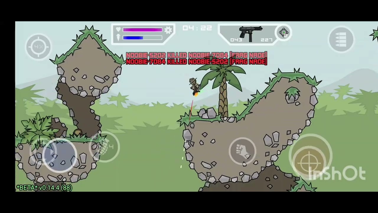 Mini militia classic God like gameplay 37+ kills