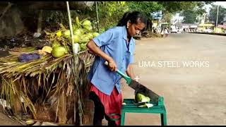 91 8220361505 Tender Coconut Cutting Machine