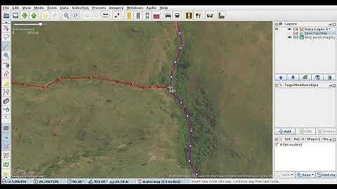 Mapping a waterway in JOSM