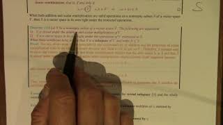 Linear Algebra: 008 Vector Spaces III Subspaces