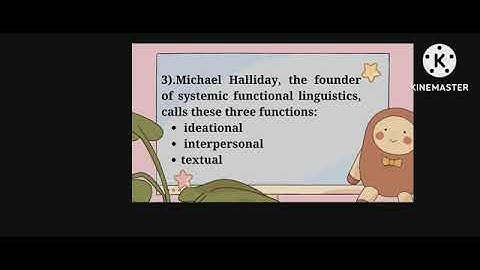 SOCIAL FUNCTION OF LANGUAGE (EL 101)