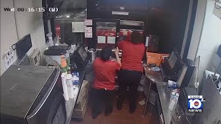 Caught on camera: Miami family shot at by Texas fast food worker after argument over fries