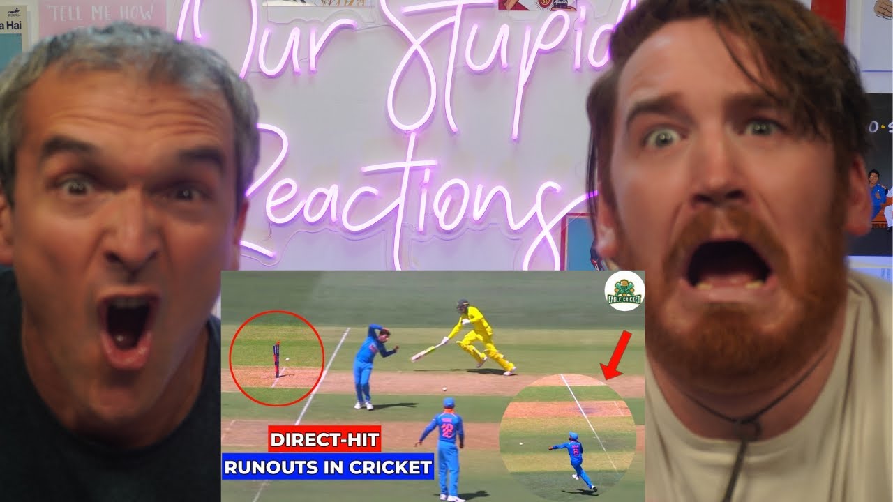 Craziest Direct Hits in Cricket REACTION!!