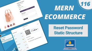MERN Stack E-Commerce in Hindi: #116 - Reset Password Form-  Static Structure