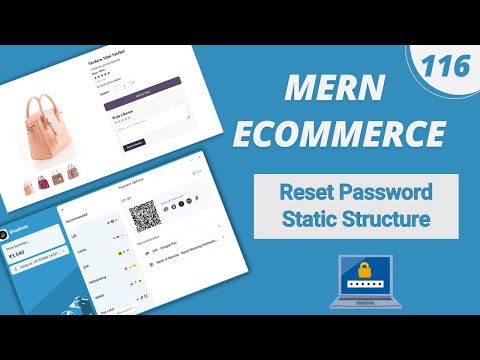 MERN Stack E-Commerce in Hindi: #116 - Reset Password Form-  Static Structure