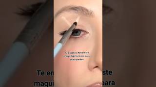 Te enseño a hacer este maquillaje hermoso para principiantes #makeuptutorial #aprendeamaquillarte