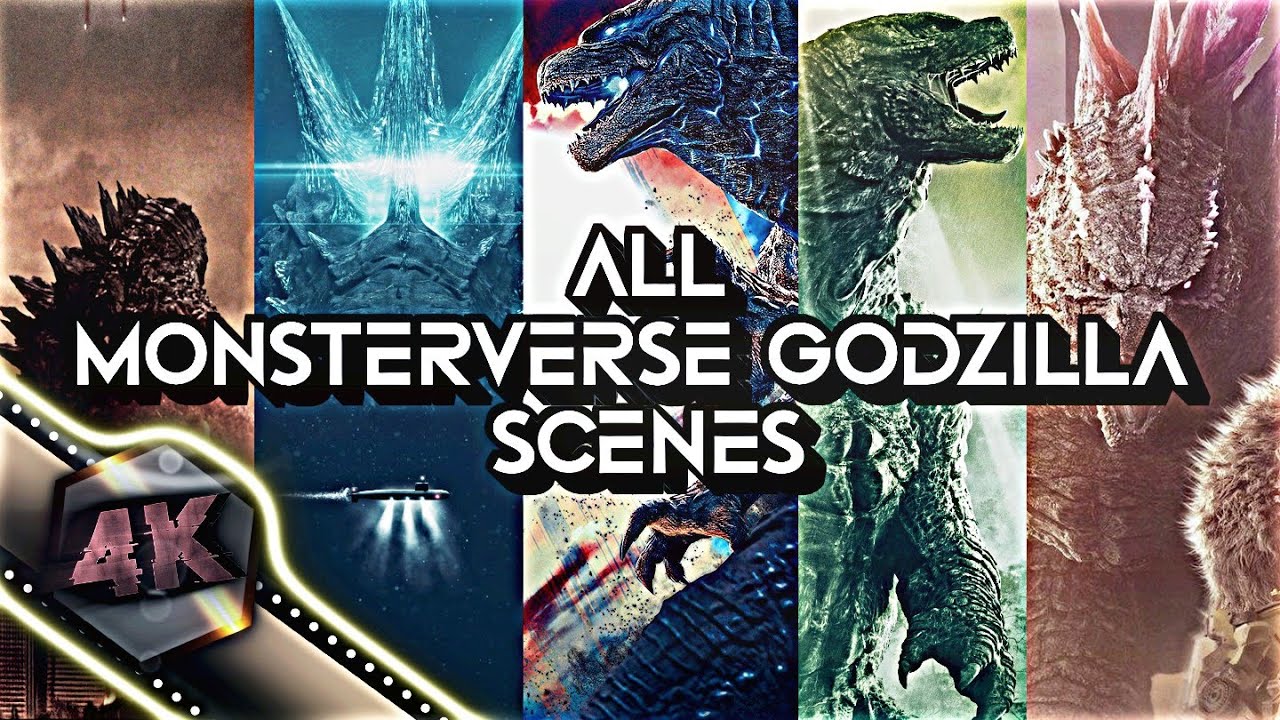 ALL GODZILLA SCENES IN MONSTERVERSE 4K (2014 - 2024) | 4K HDR Clips