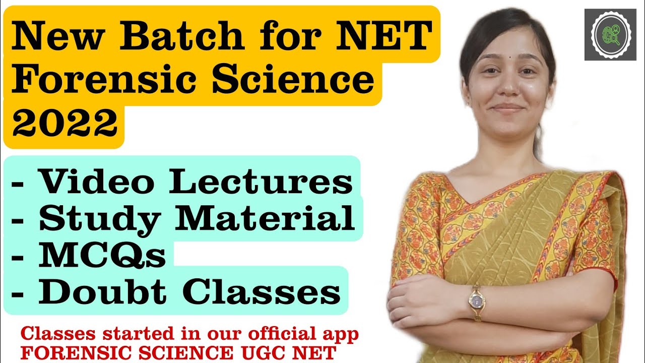 New batch for NET Forensic Science 2022 || Forensic Science UGC NET ...