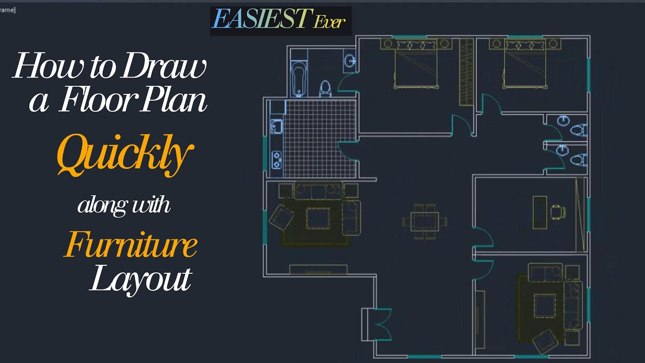 How to Draw Floor Plan Quickly along with furniture layout | How to ...