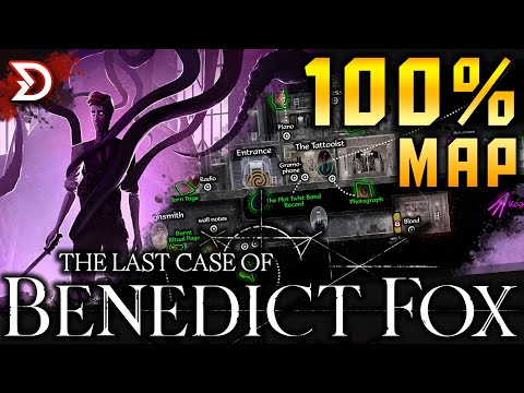 The Last Case of Benedict Fox | 100% Map — All Areas, Puzzle Solutions, Items & More! #metroidvania