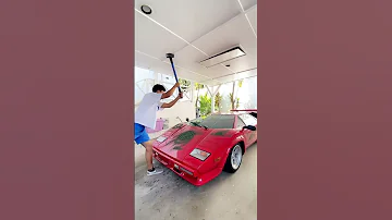 Smashing Lamborghini Slow Motion 