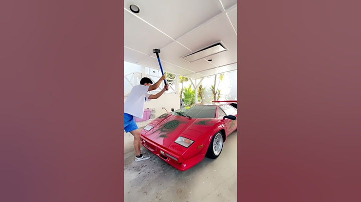 Smashing Lamborghini Slow Motion..