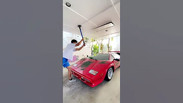 Smashing Lamborghini Slow Motion..