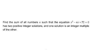 Problem Solving | Quadratic Equation | Berkeley Math Tournament 2025