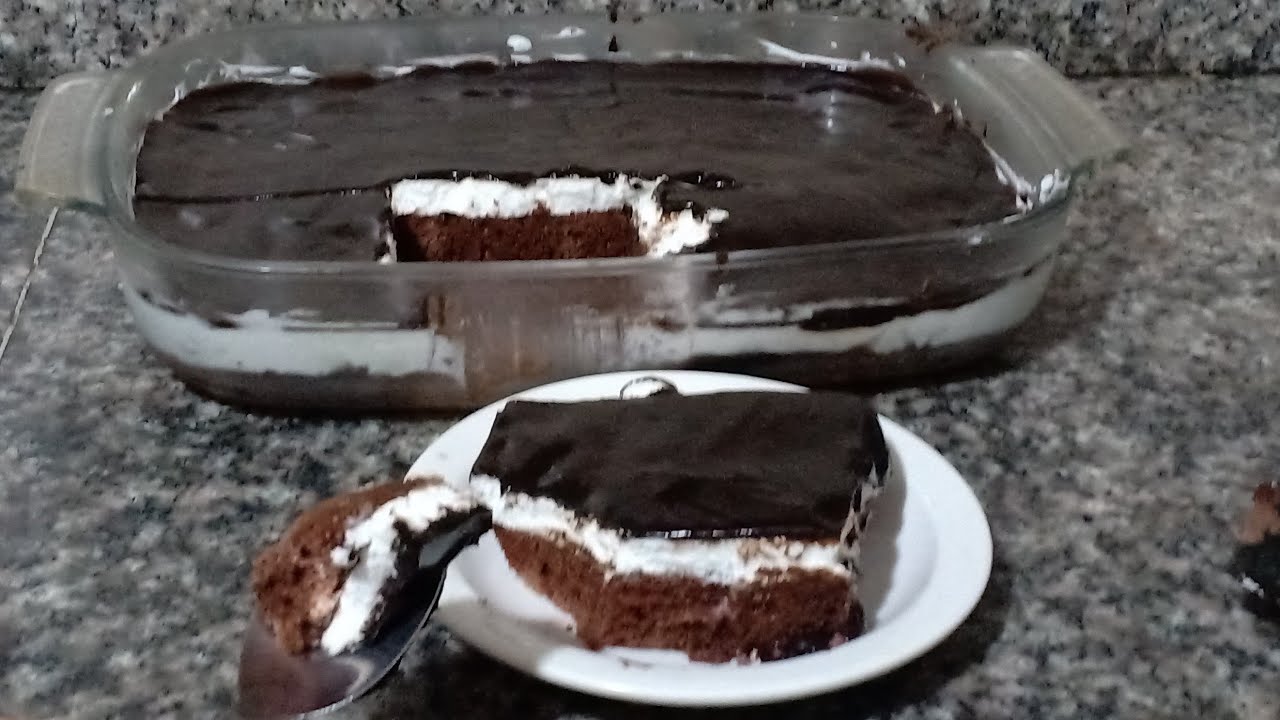 كيكة باردة ب 2 بيضات فقط معلكة لذيذة و منعشة جربيها و حكمي