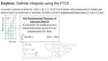 6.8 Finding Antiderivatives and Indefinite Integrals (Part 8) - Definite Integrals using FTC(Part2)