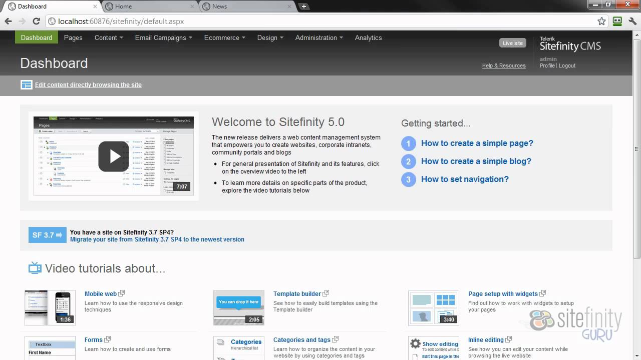 Inline Razor Sitefinity Enabling and Disabling Sitefinity Inline Editing - YouTube