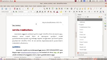 LibreOffice Writer  formatting1