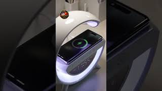 Clock Alarm LED Desk Lamp All-in-One Machine, Suitable for Colored Environmental Lights in Bedrooms