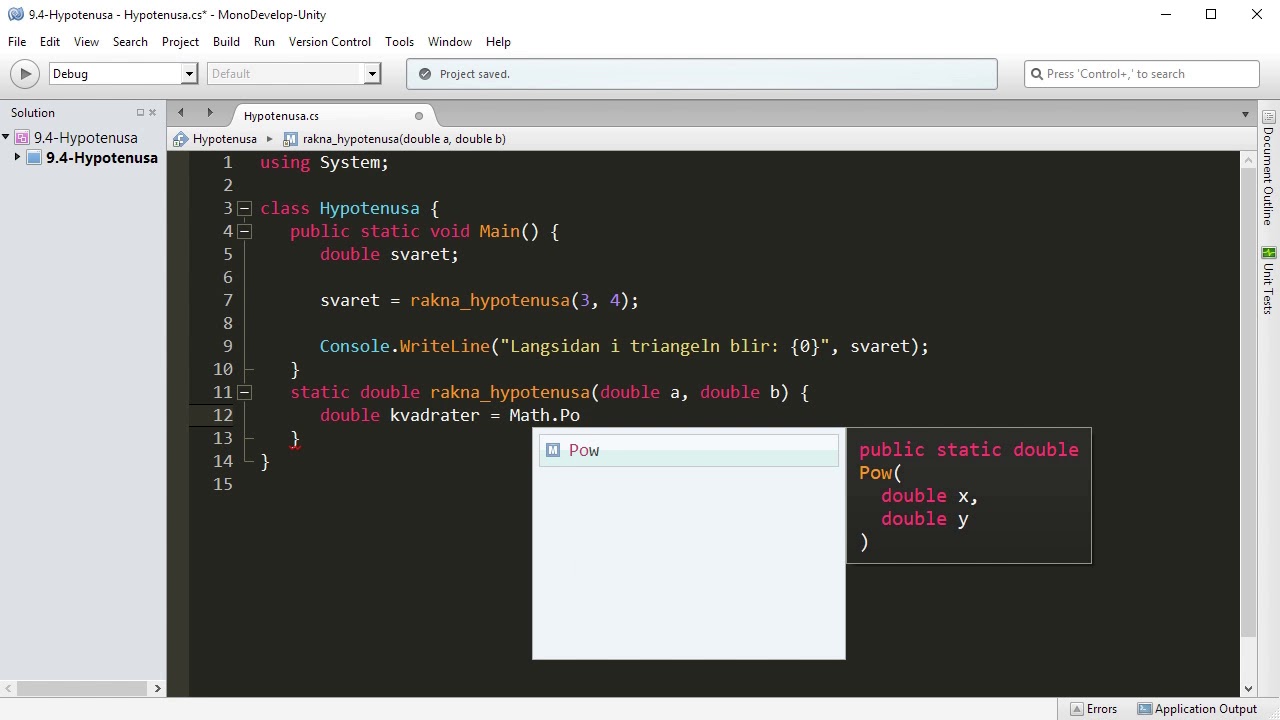 CSHARP 09 04 Indata och utdata - YouTube