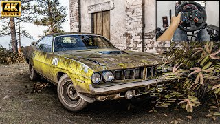 Rebuilding a Plymouth Cuda 426 Hemi - Forza Horizon 5 | Logitech g29 gameplay