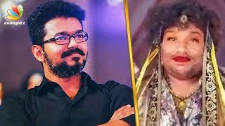 Varalakshmi has released a video of yogi babu dressed up like woman
from the sets sarkar and highlight is vijay's hands pinching him on
cheeks. ...