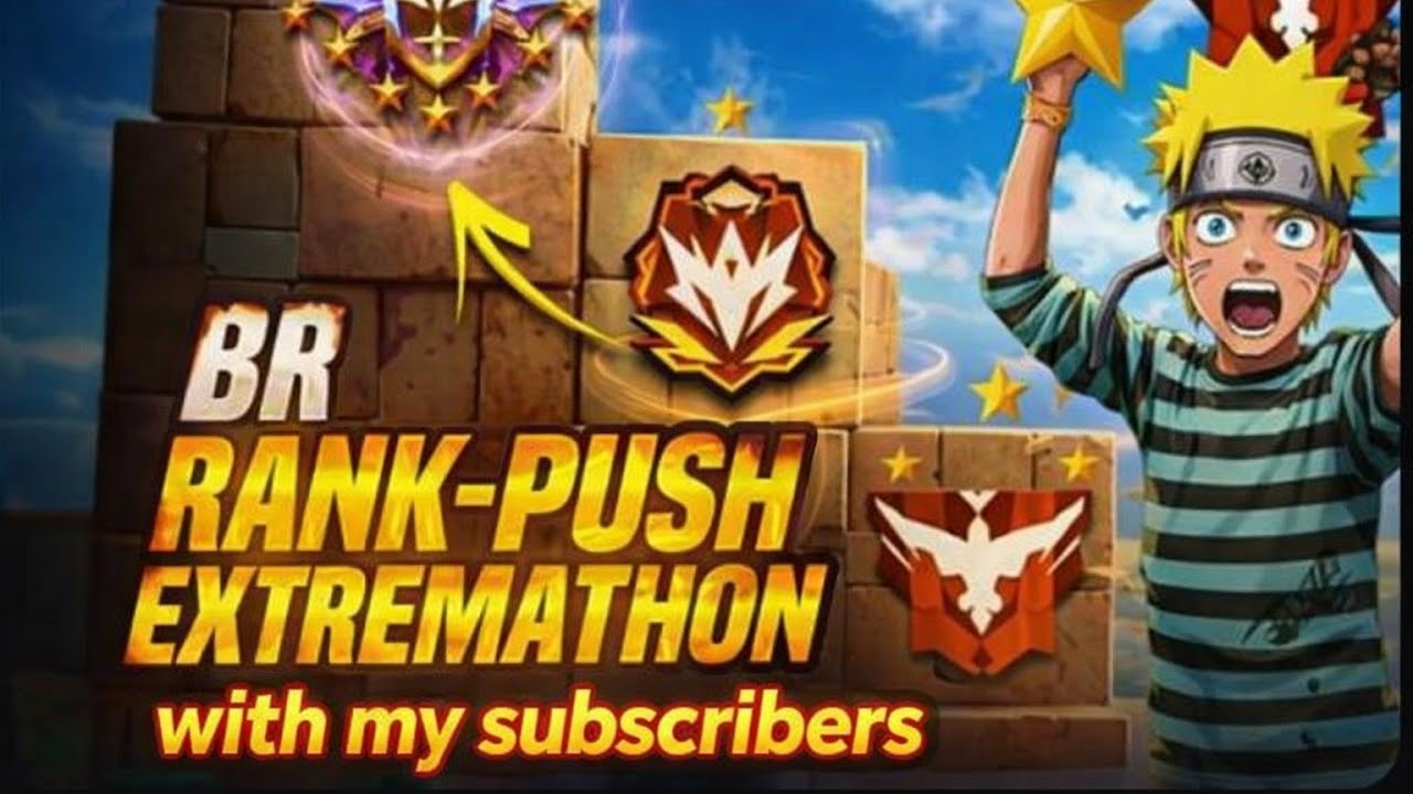 A ๐ R โSubscribers vs Me ๐ Rank Push Live in Free Fire MAX ๐ดโ - YouTube