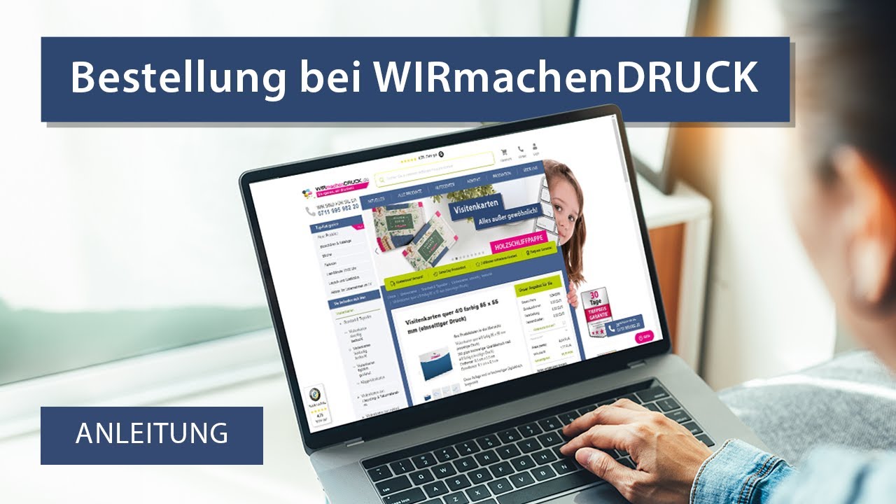 Dein Bestellprozess bei WIRmachenDRUCK – Anleitung - YouTube