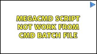 MEGAcmd script not work from CMD batch file