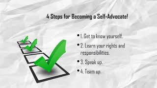 Self Advocacy: Finding your Voice