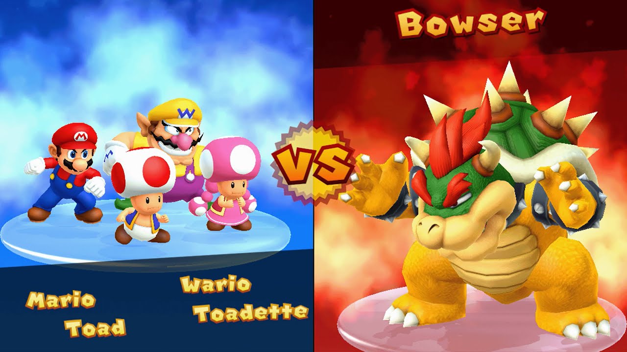 Mario Party 10 - Toad vs Toadette vs Mario vs Wario - Chaos Castle
