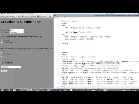 Web Fundamentals: HTML project 6: Forms