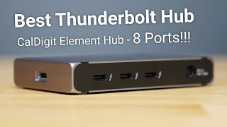 caldigit element hub with 8 ports is the best thunderbolt 4 usb4 hub for mac and pc