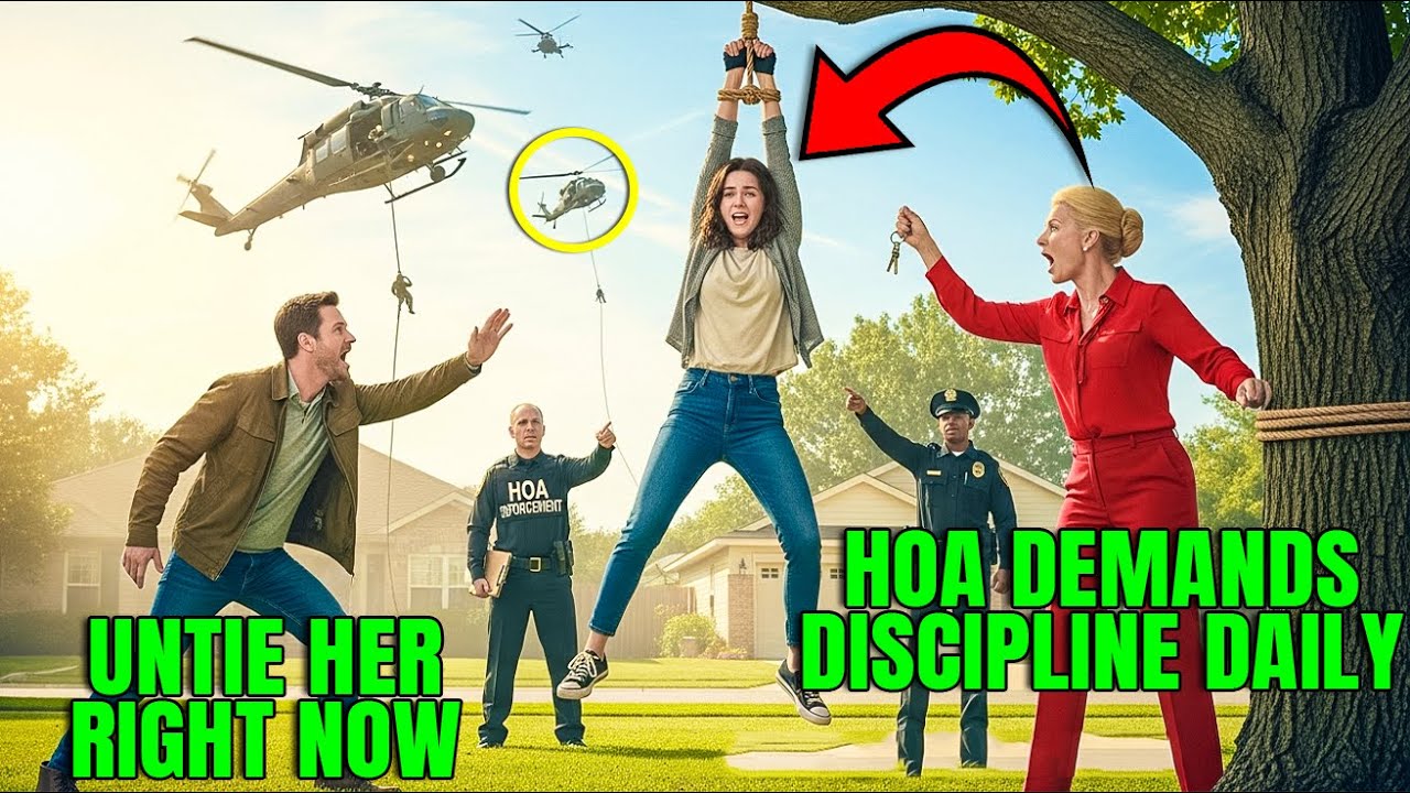 HOA Карен повесила мою дочь-подростка на дереве — через две минуты приземлились военные вертолеты...