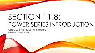 11 8 Power Series