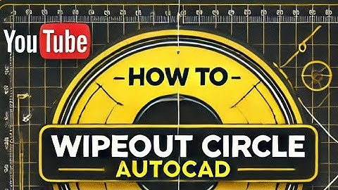 Autocad How to Wipeout Circle in Autocad | Tutorial urdu hindi 2025 | Nabeel Architect