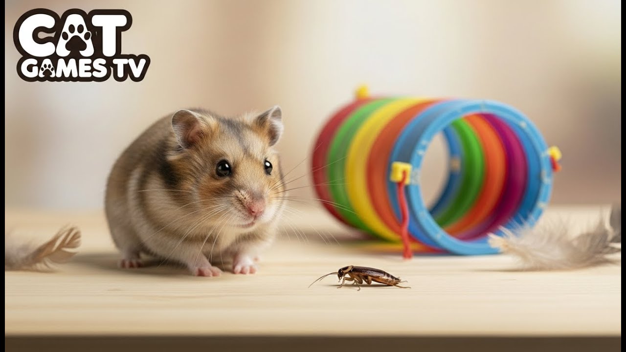 CAT GAMES |🐾 Adorable Animals Crawling Through Holes | Bright Clean Studio (4K)