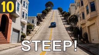 10 STEEPEST Streets and Roads