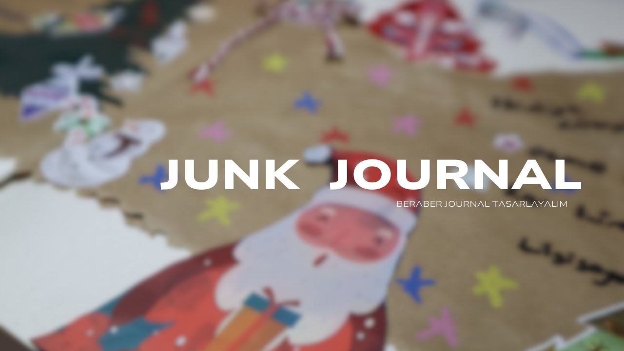 Yeni yıl temalı ajanda düzenleyelim, sohbetli junk journal yapımı 