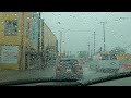 Driving in rain downtown neighborhoods and streets for relaxation sleep and study sessions