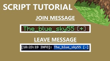 How To Easily Make Join and Leave Messages in Minecraft using Skript! (Tutorial)