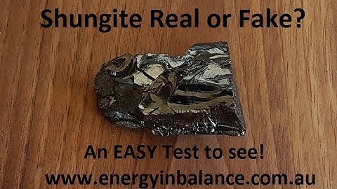 Shungite Real or Fake - How to test